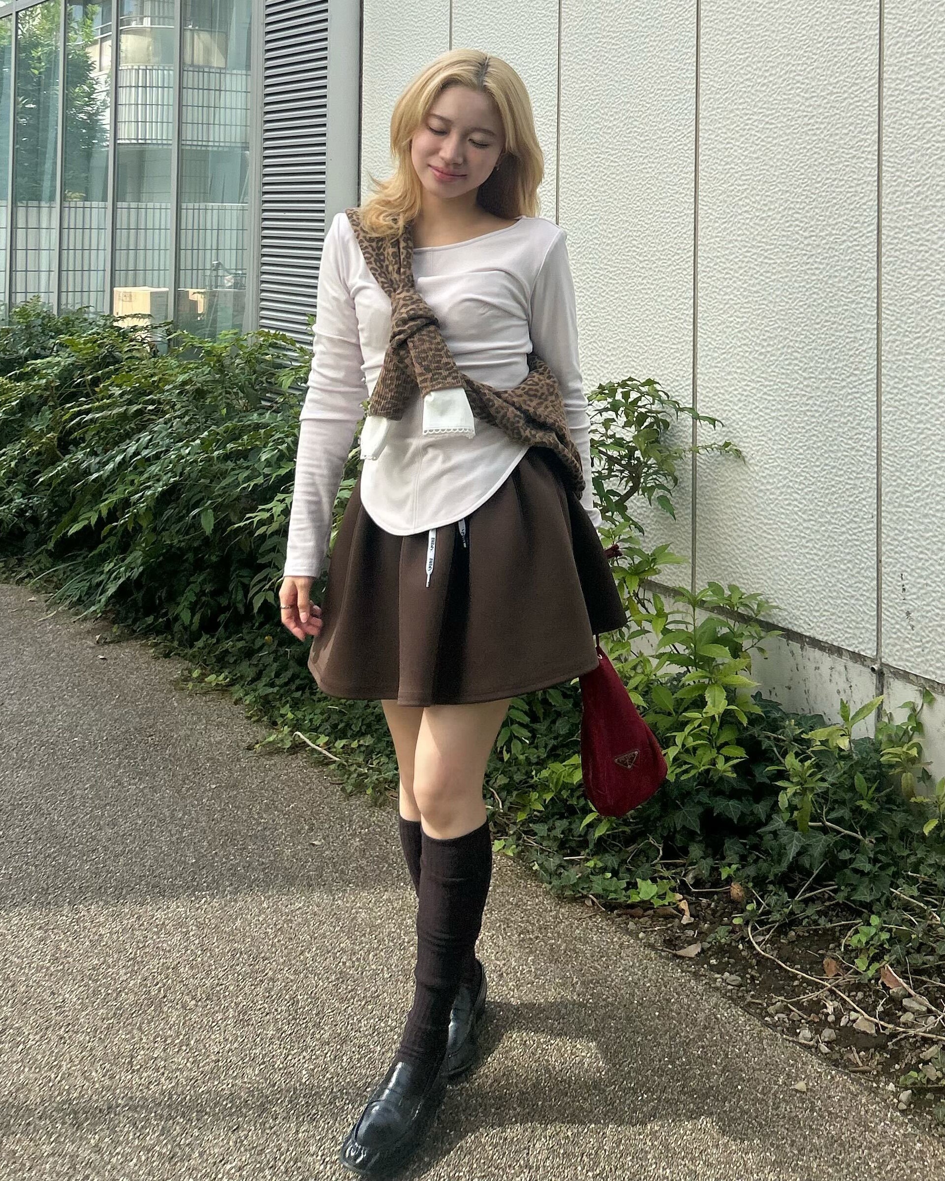 BIBIY. MADE | NELLY MINI SKIRT BROWN｜Bibiy.