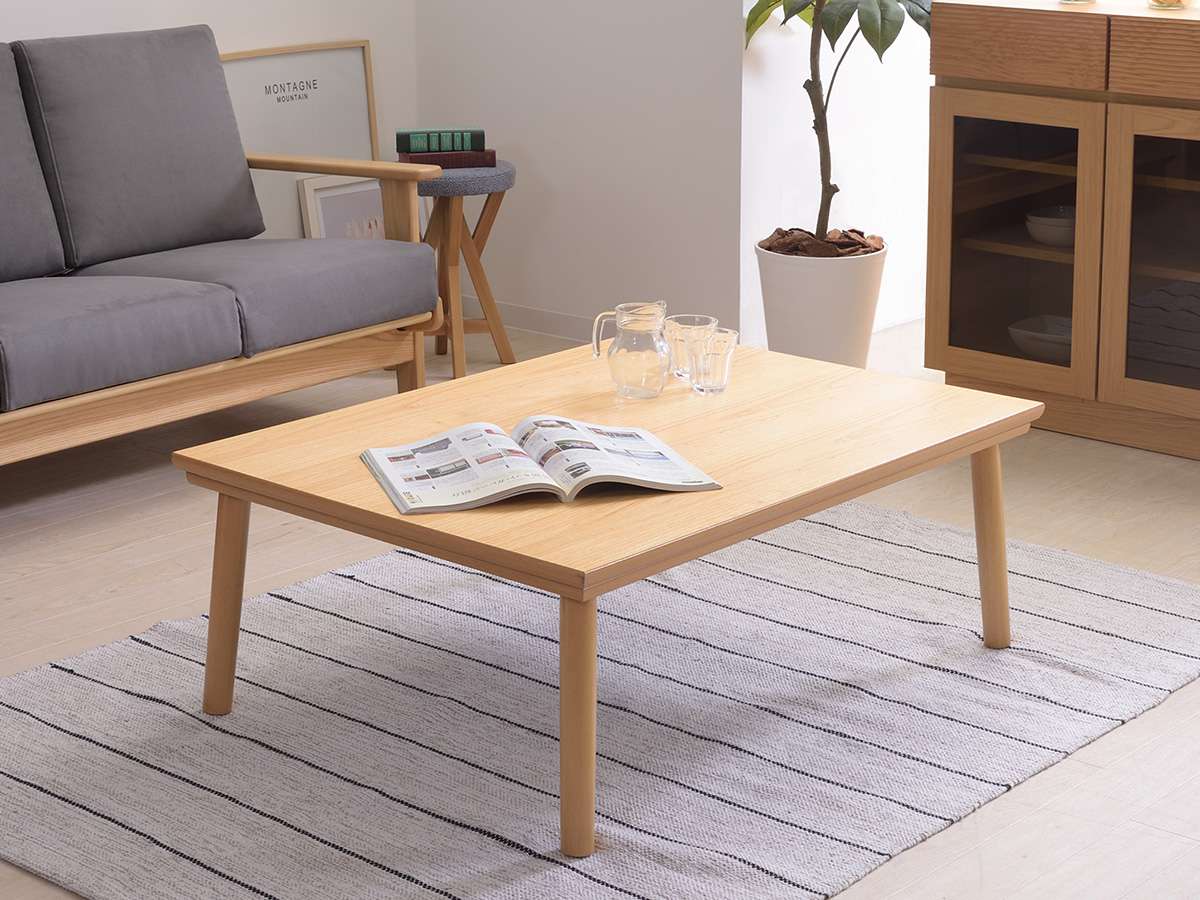 オールシーズン使える！シンプルモダンなこたつテーブル『モリス