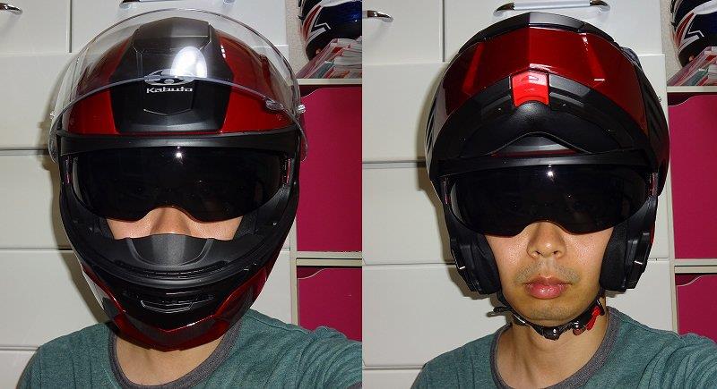 OGK KAZAMIのレビュー！格安フル装備システムヘルメットの使い心地