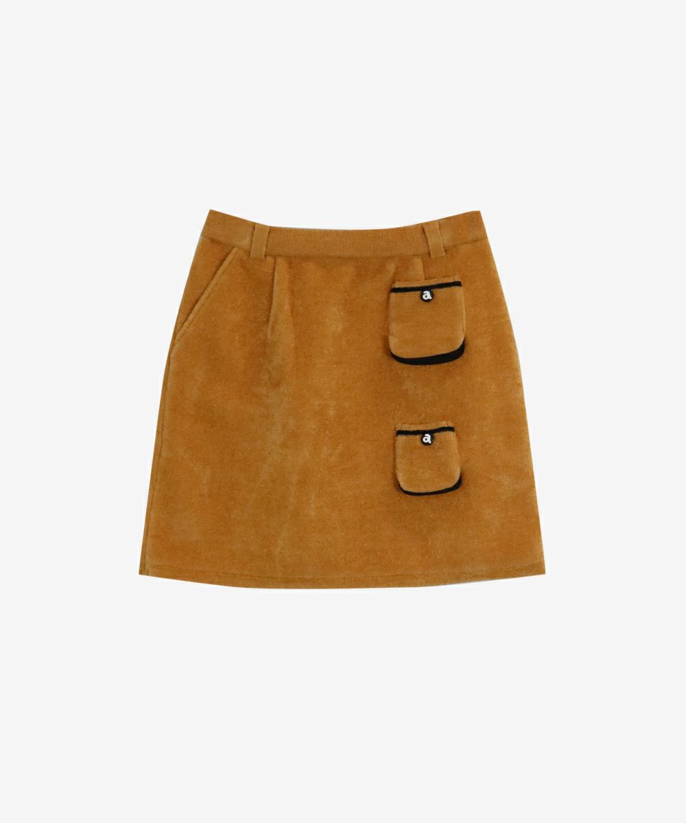 ベロアモールニットスカート|アルチビオ-アウトレット- - ゴルフウェア