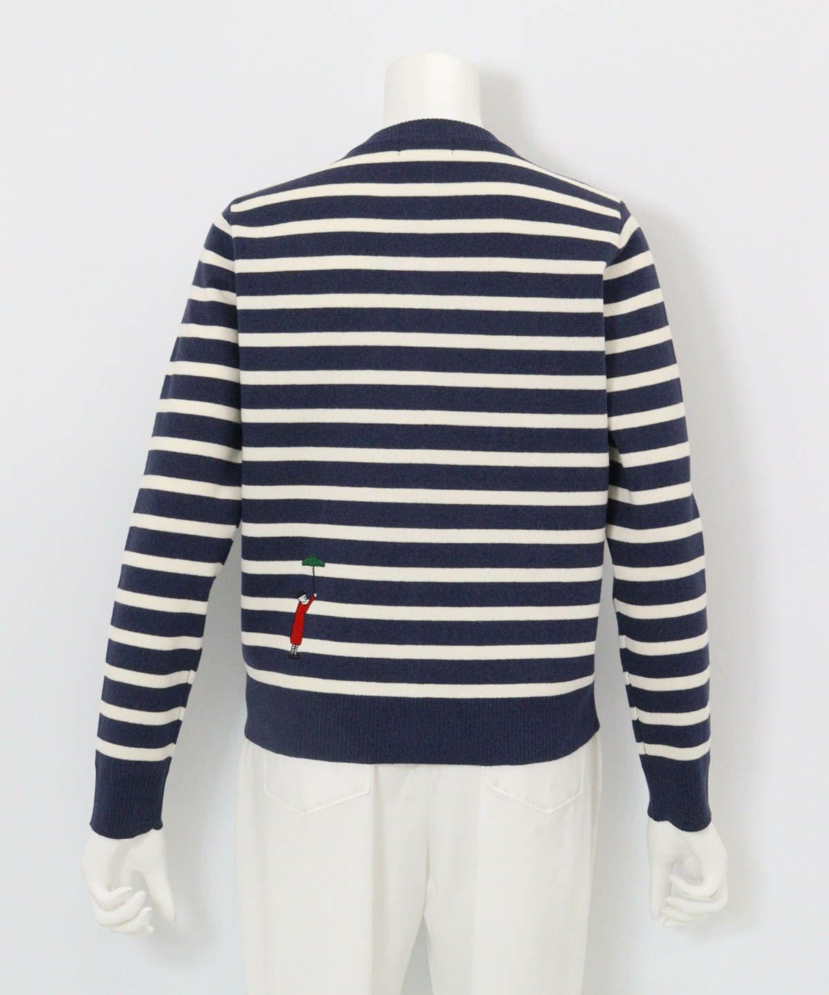 コットン混ボーダーニットカーディガン|ピッコーネクラブ - ゴルフ