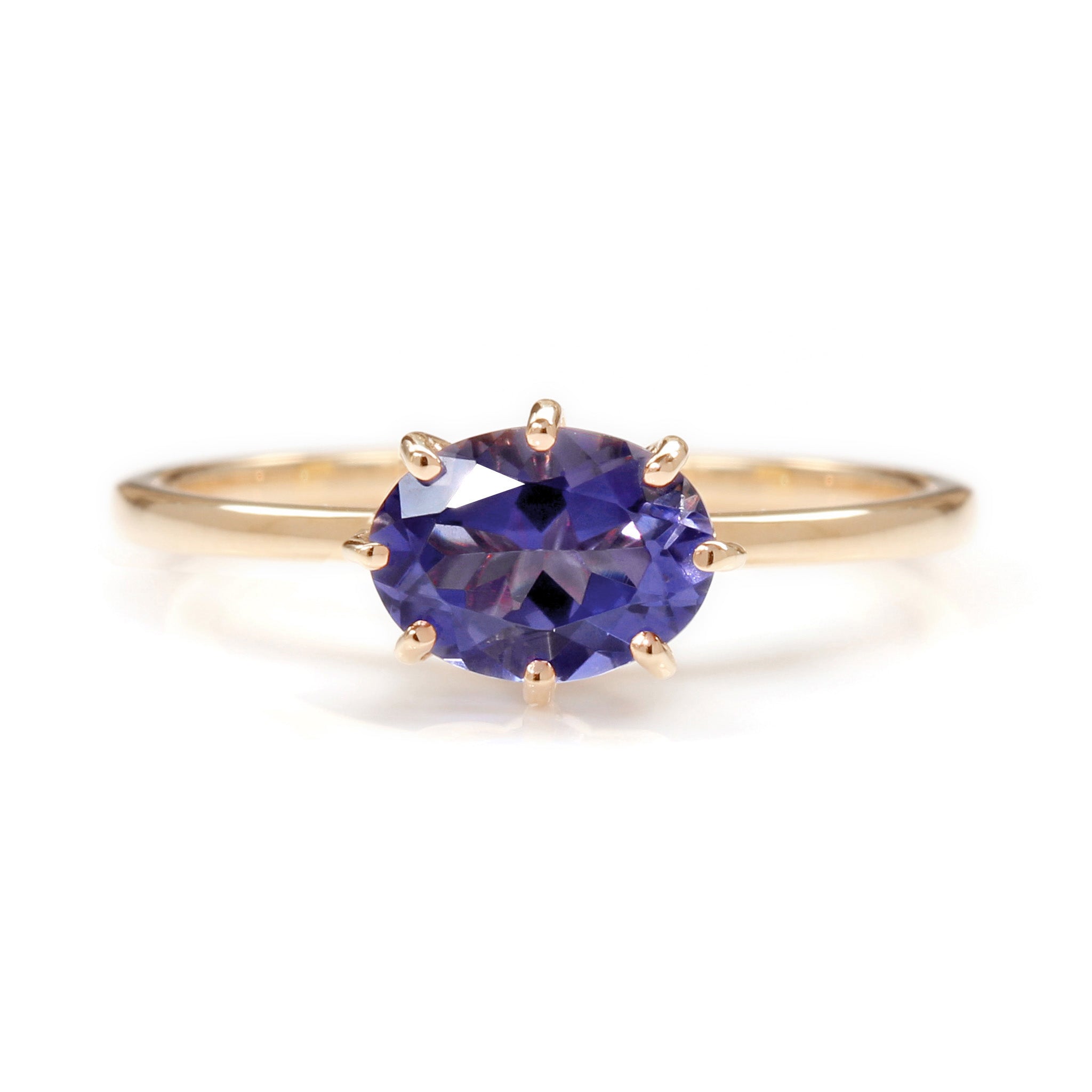 ビズー公式】アイオライト K18(18金)リング セパージュ | 希少石カラー