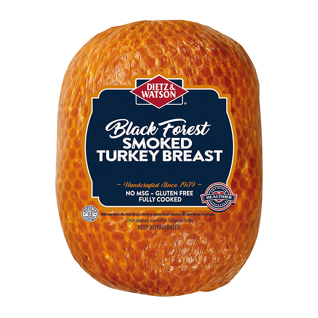 Dietz & Watson Black Forest Smoked Turkey Breast, 0.75-1.5 lbs