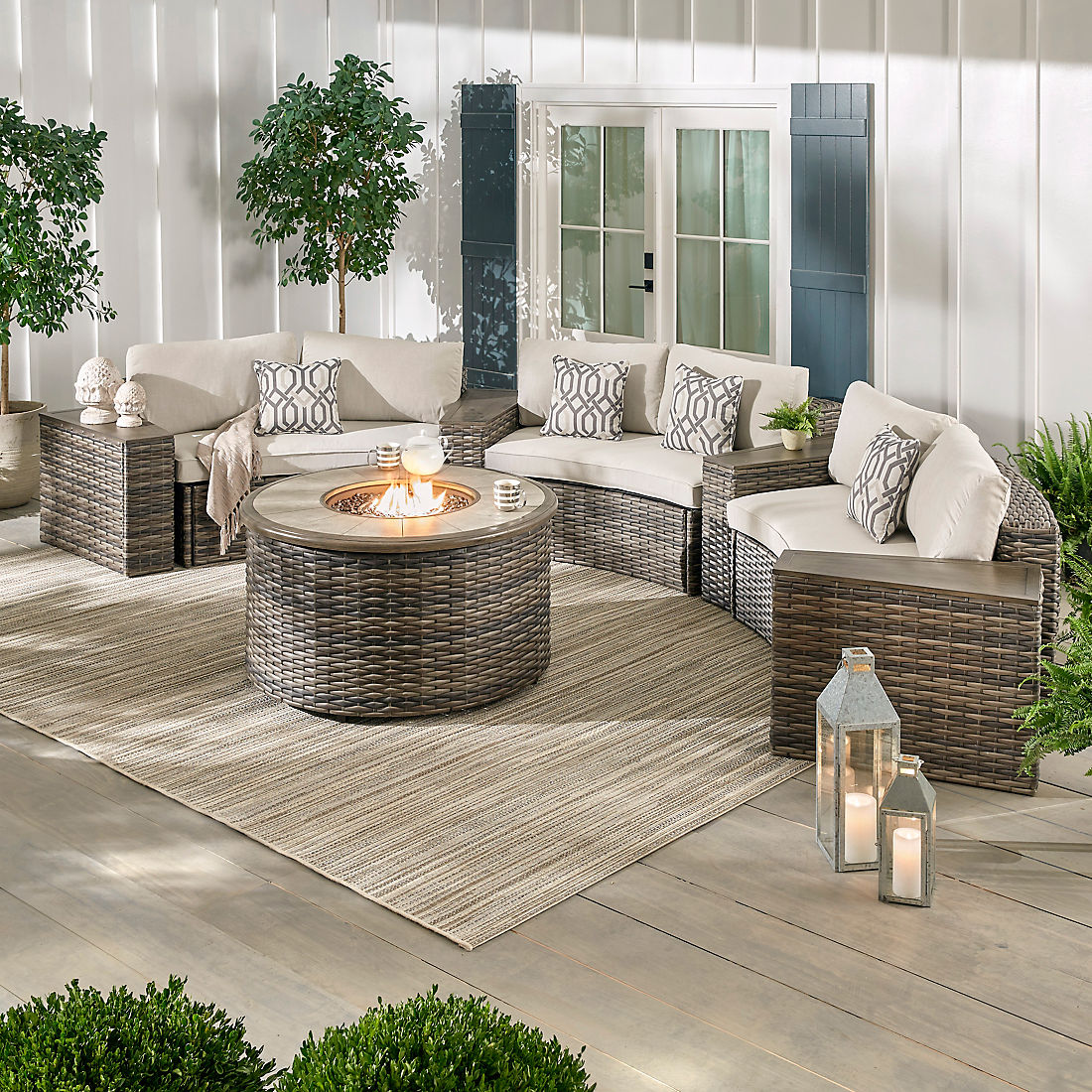 Berkley Jensen Spring Lake 8Pc Sectional Fire Set | BJ's Wholesale