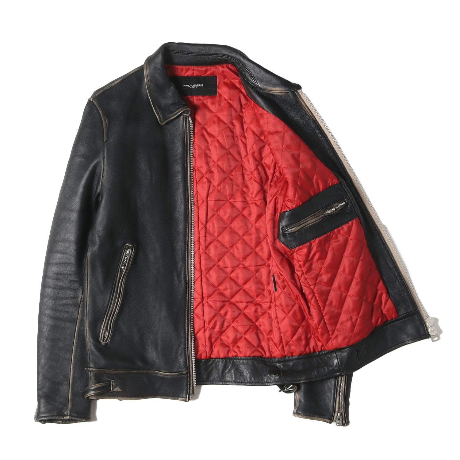 NANO UNIVERSE (ナノユニバース) ヴィンテージ加工 シープ スキン