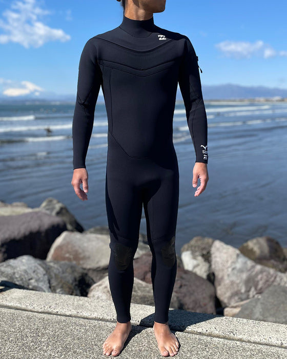 OUTLET】BILLABONG メンズ LONG CHEST ZIPPER Gull light ウェット