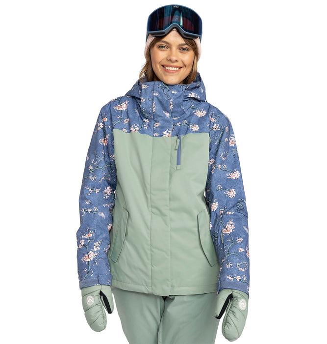 ショップ 18日まで値下げ！ROXY フローラルスノーボードジャケット 18
