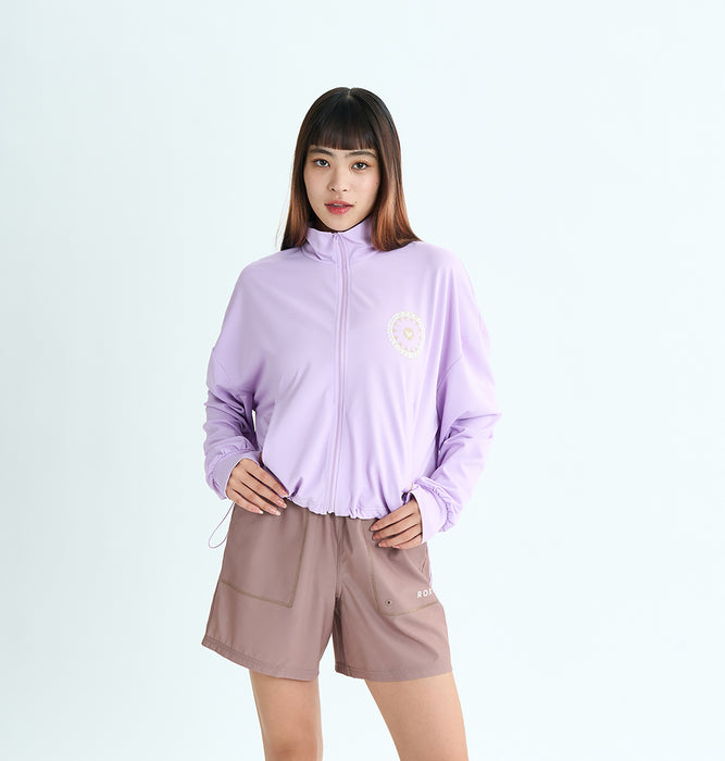 OUTLET】Roxy WILD FLOWER ZIP ウィメンズ ジップ付きラッシュガード