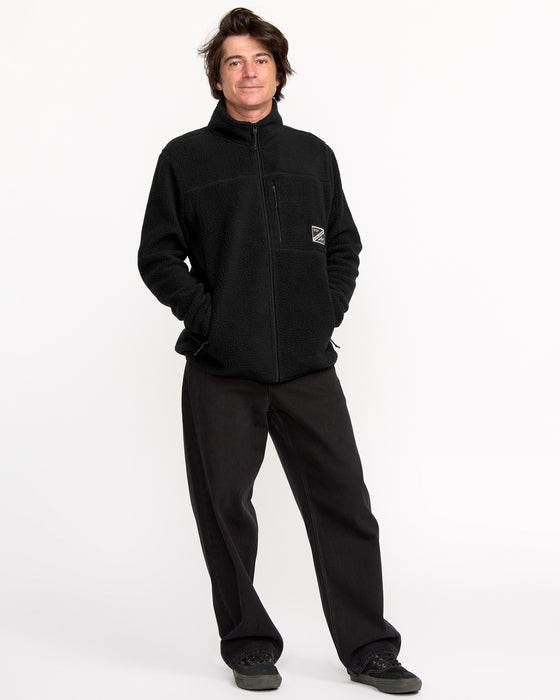 VOLCOM メンズ NELSON SHERPA FULL ZIP ジップアップフリースジャケット