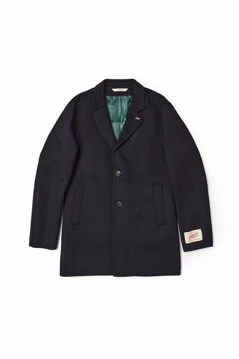 希少サイズ54】BOB チェスターコート ボンディング ブルー タグ付き