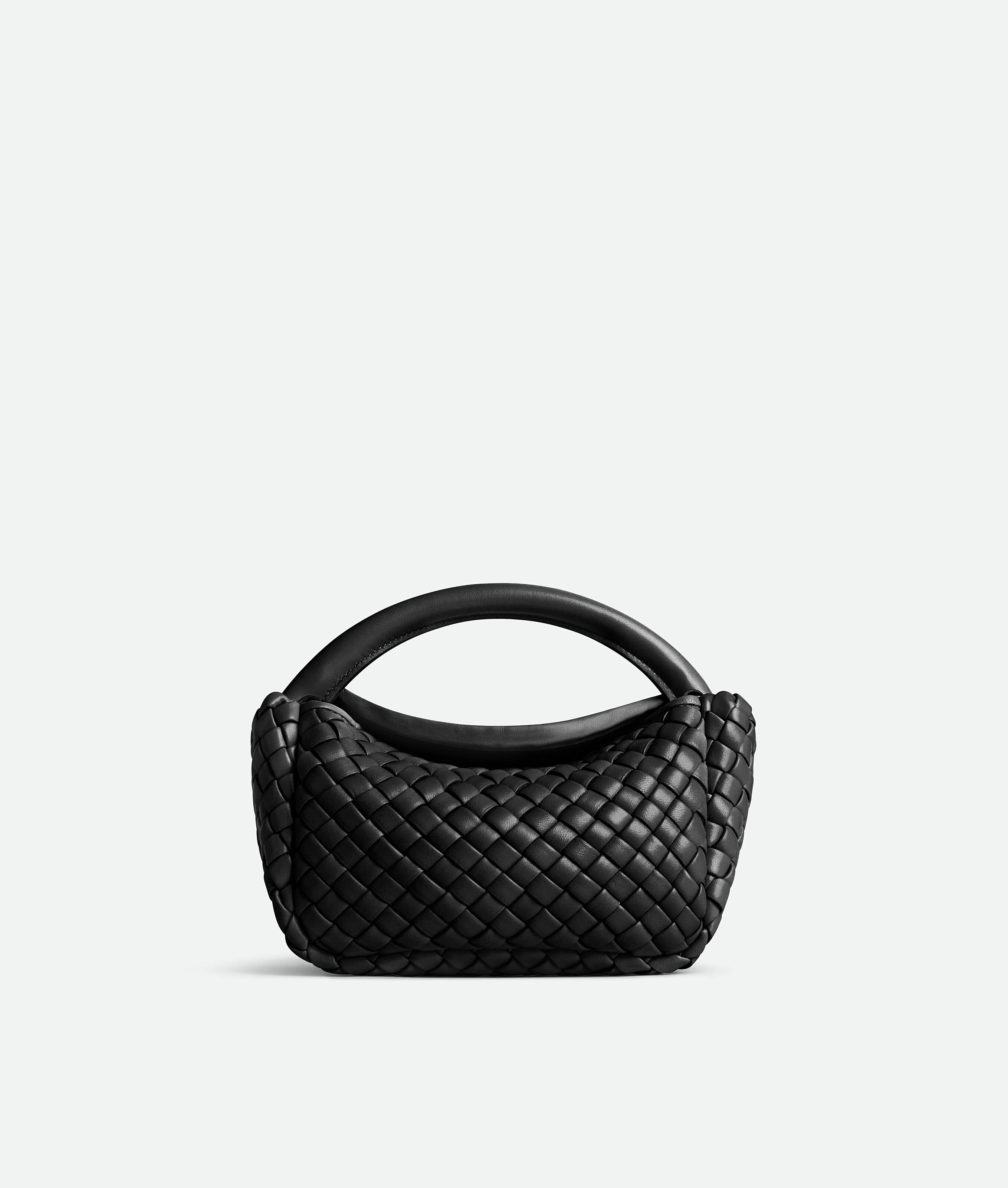 Women's Small Cobble Top Handle in Black | Bottega Veneta US