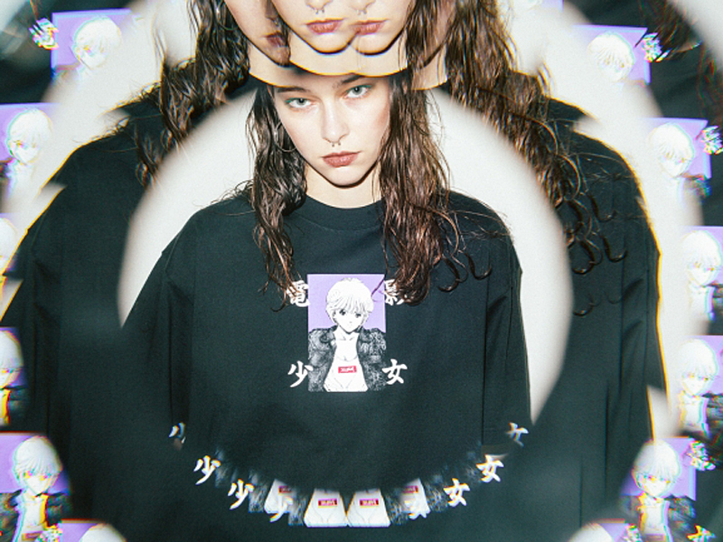 7月20日発売 X-girl 電影少女 コラボ 天野あいTシャツ スケートデッキ