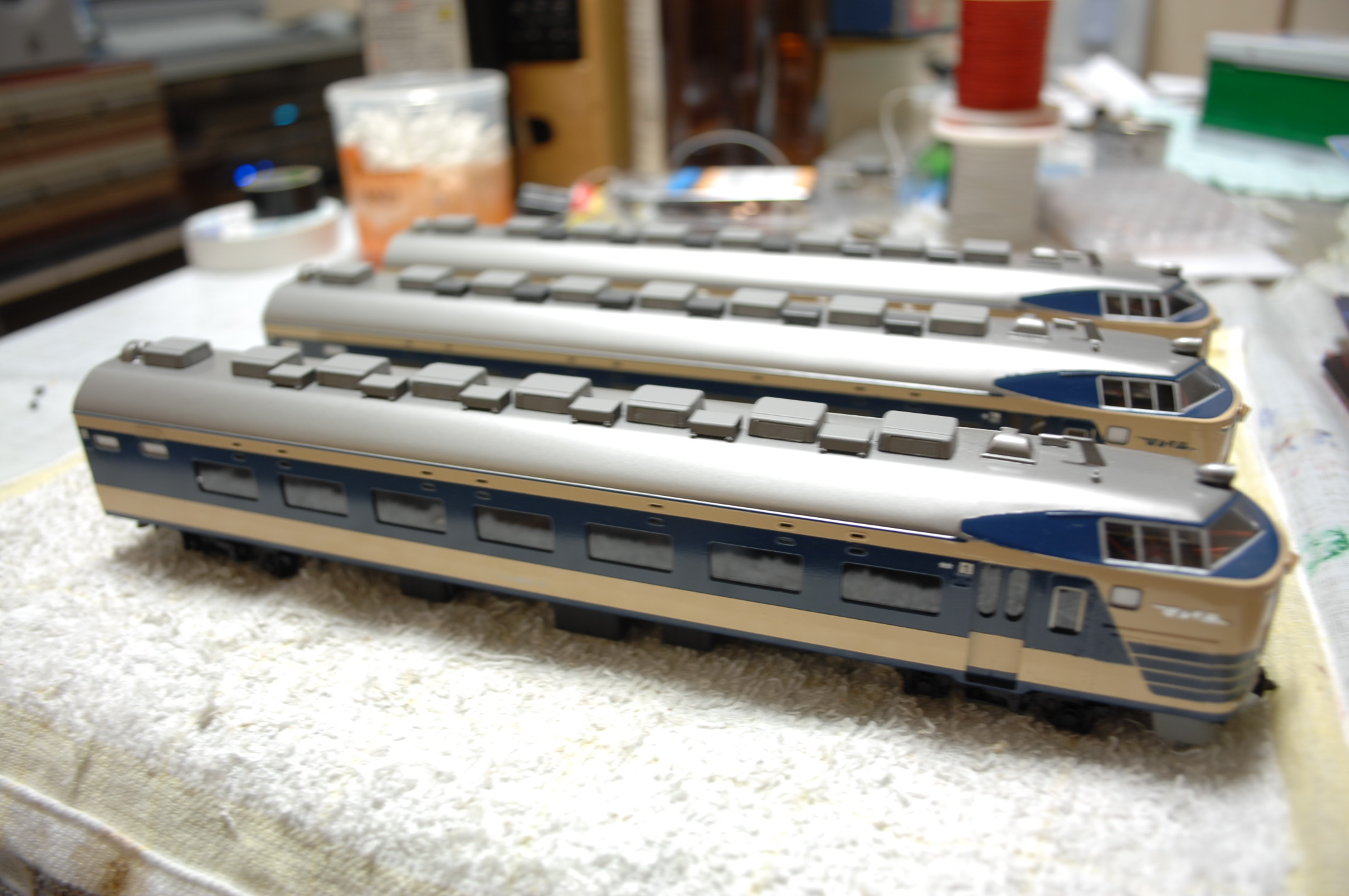 Y【中古・長期保管品】KATSUMI 鉄道模型 6本セット 581系 改造模型S Y