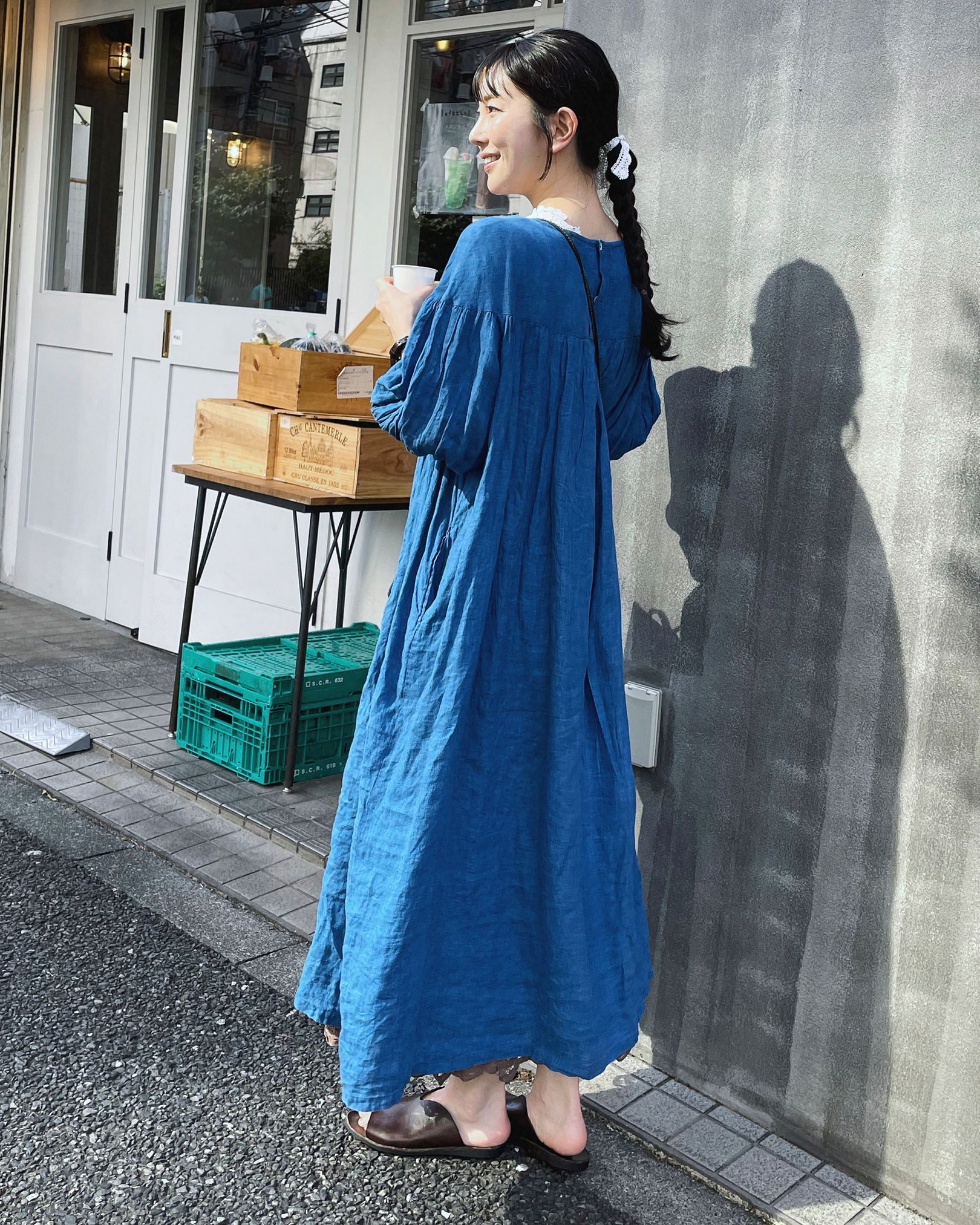 5分袖ギャザーワンピース – BLUE BERRY JAM