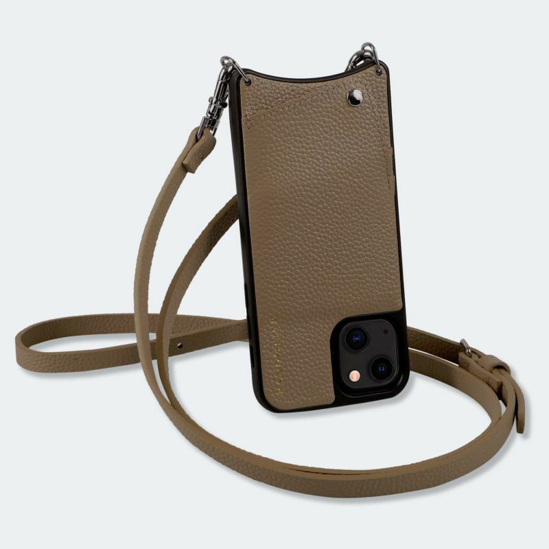 iPhone15用】BANDOLIER EMMA エマ ライトトープ 日本限定】【13 Series
