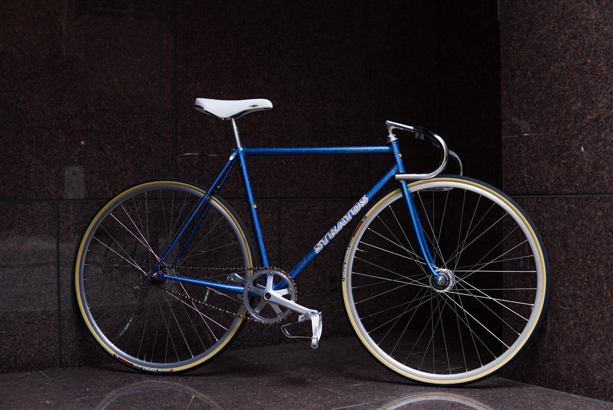 njs完成車】700c M-IDEAパープルラメ ピスト クリンチャー NJS組の流儀