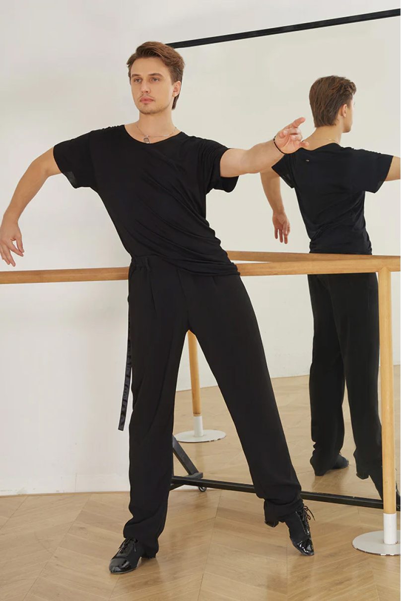 男性用ラテンダンスパンツ ZYM Dance Style 型番 20814 Black | bravo