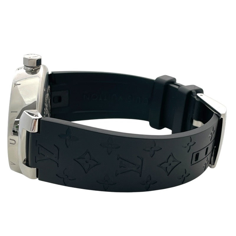 LOUIS VUITTON】ルイ・ヴィトン タンブールGM Q1111 腕時計 SS/ラバー