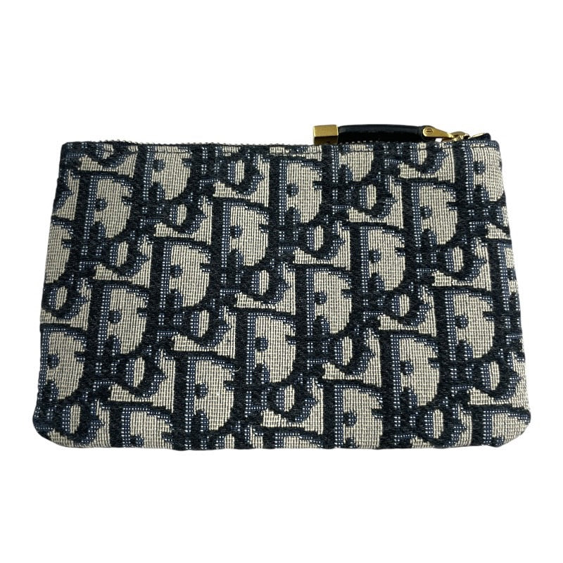 Dior】ディオール オブリーク ジャガード ポーチ キャンバス