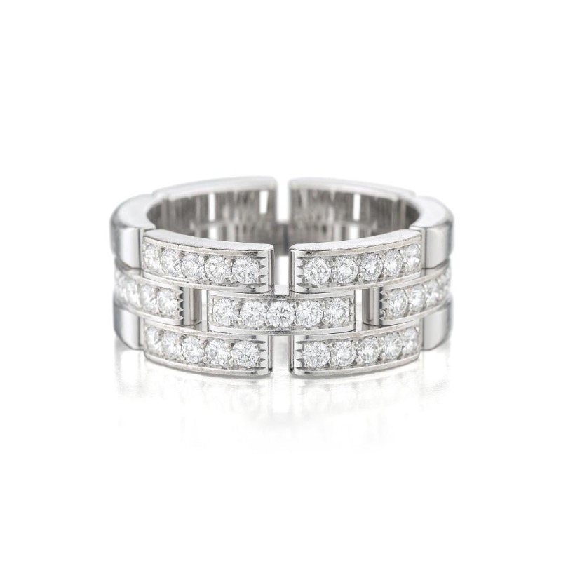 カルティエ マイヨンパンテールリング ダイヤリング WG｜ブランド買取