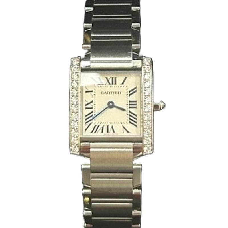 カルティエ タンクフランセーズSM ベゼルダイヤ W4TA0008｜ブランド