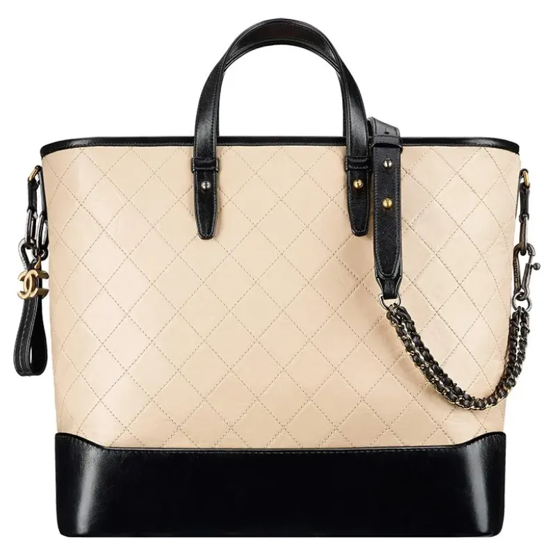 ガブリエル ドゥ シャネル 2WAYハンドバッグ レザー ベージュ