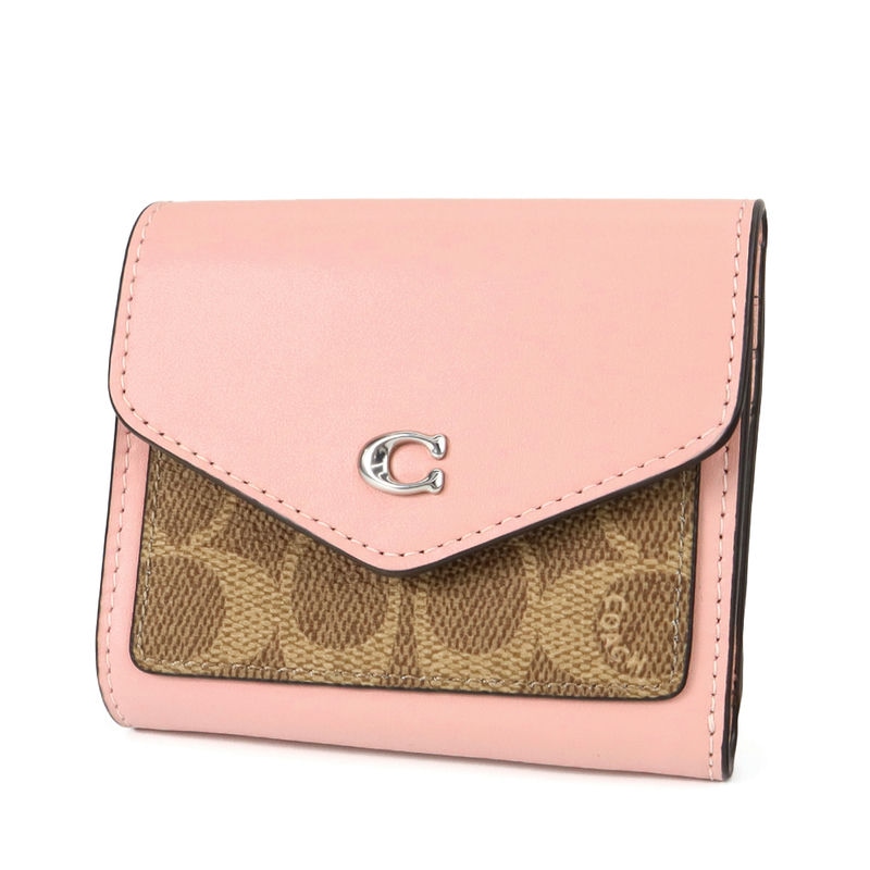 Brandol / COACH コーチ 折り財布 シグネチャー スクエア コンパクト