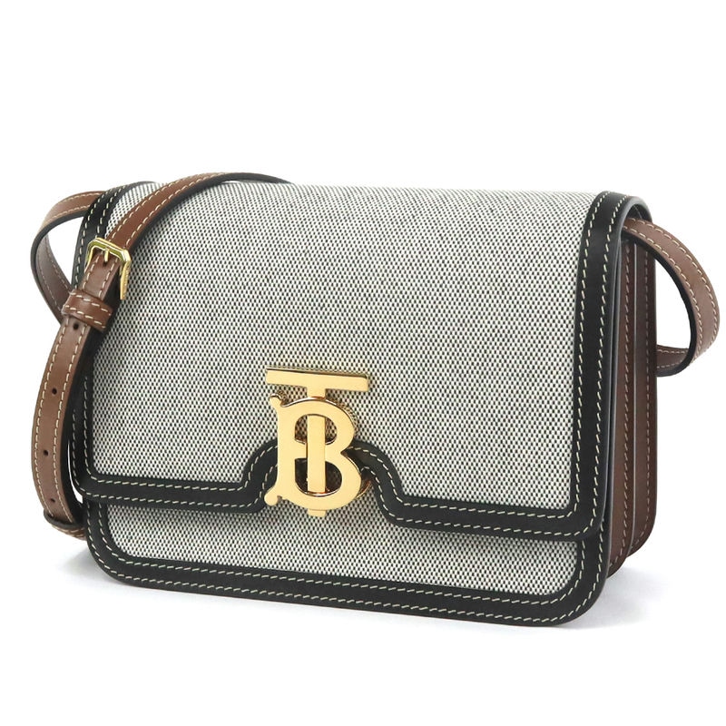 Brandol / BURBERRY バーバリー ショルダーバッグ TBバッグル グレー