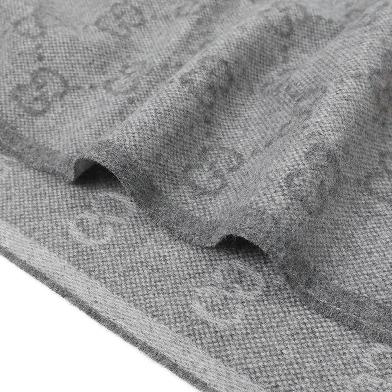 Brandol / GUCCI グッチ ストール ウール100% GG柄 マフラー ライト