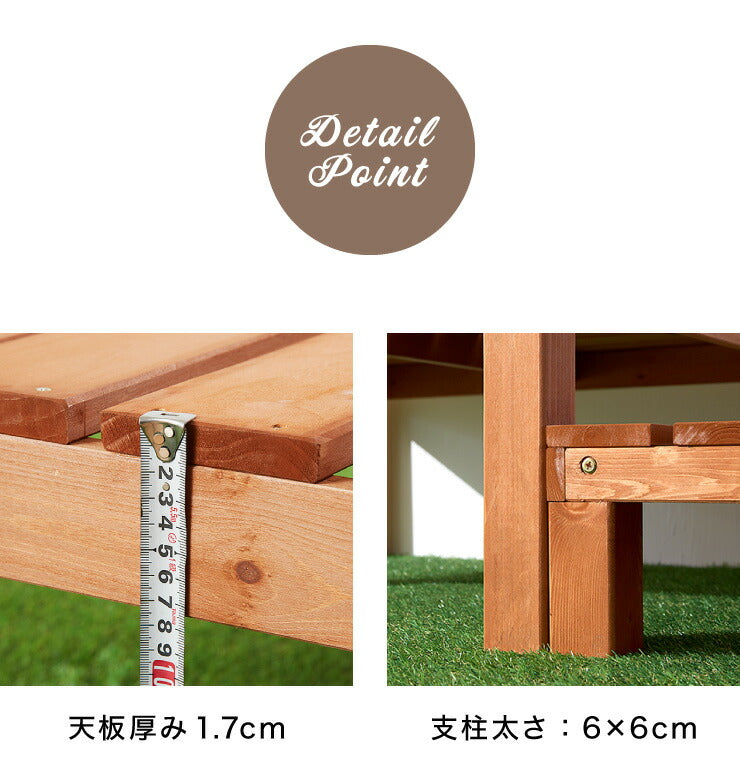 ウッドデッキ 90 ※ウッドデッキ90単品 縁台 濡れ縁 キット ステップ