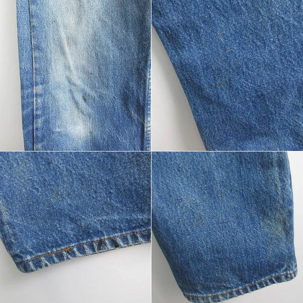 1986年製 USA製 リーバイス501 ヒゲ落ち ハチマル ジーンズ 実寸W30