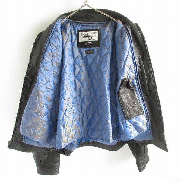 90s WILSONS LEATHER レザー ジャケット 黒 L シンサレート着脱