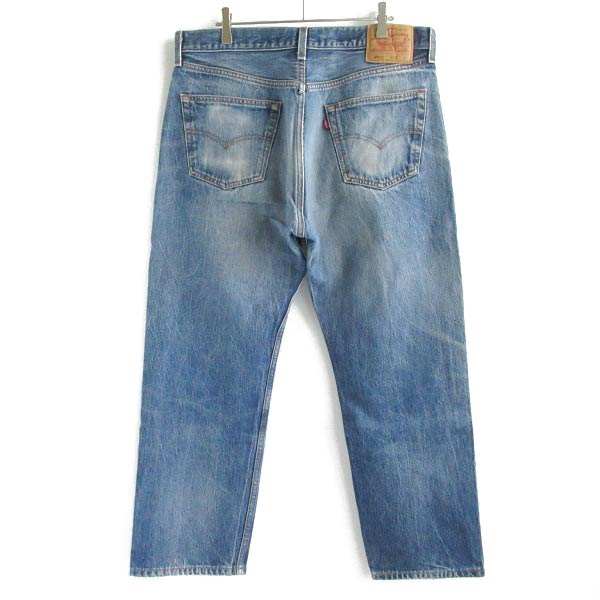 希少レングス30 2002年製 USA製 リーバイス501 激ヒゲ ジーンズ 実寸
