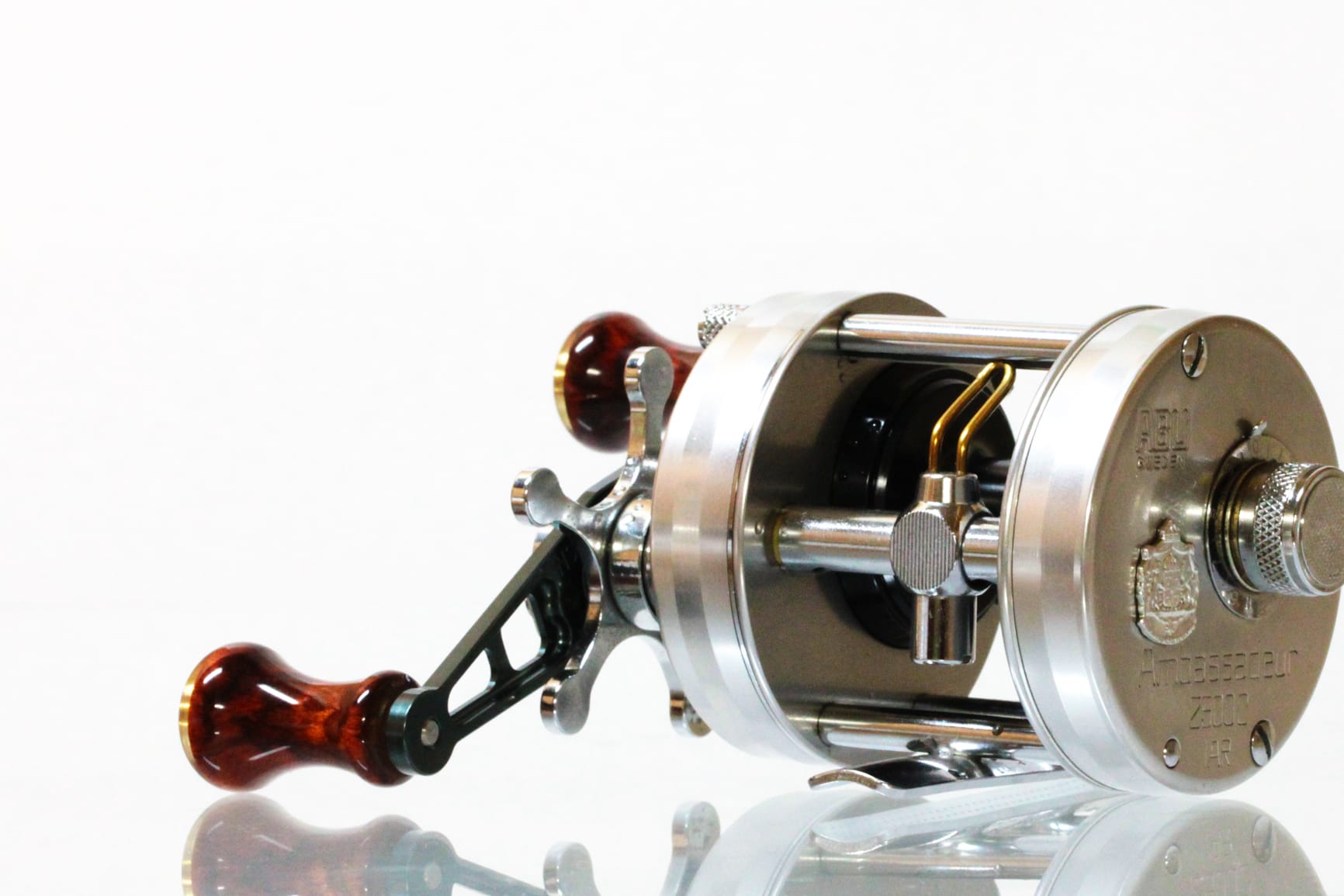 美品】アンバサダー2500CI シルバー ￼カスタムショートハンドル