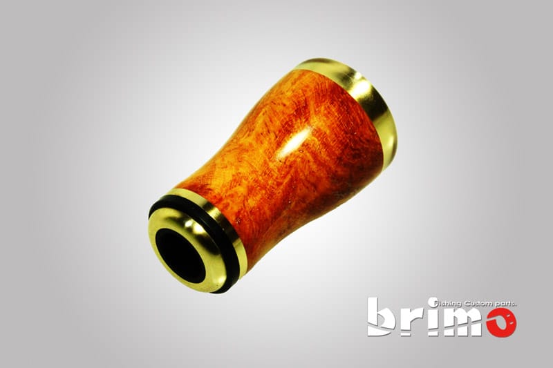 ウッドハンドルノブ シマノ・ダイワ用 Sanctus Baron350 花梨バール