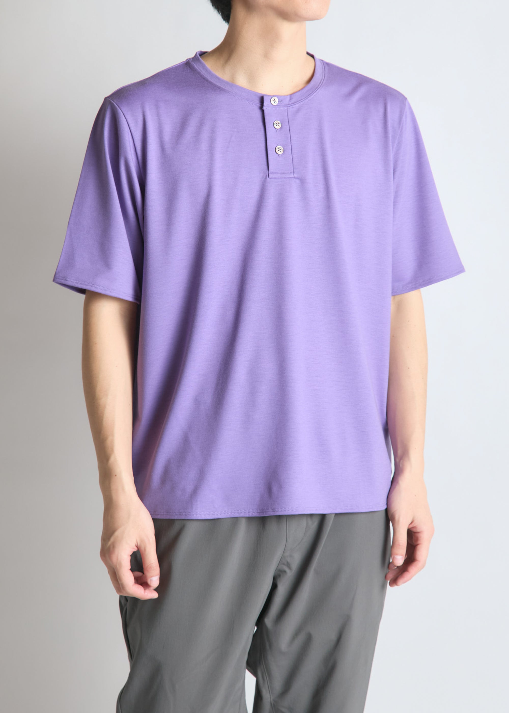 WUNDERWEAR Henry Neck T-Shirt（ワンダーウェア ヘンリーネック T