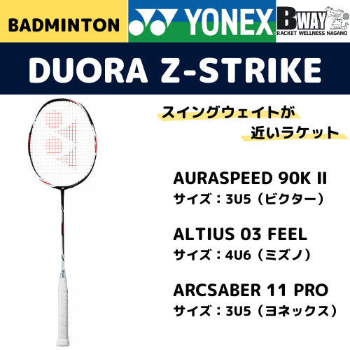 YONEX デュオラZ-ストライク（DUORA Z-STRIKE）DUO-ZS (フレームのみ