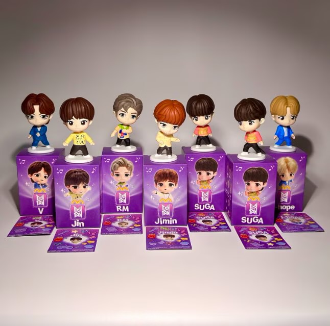 TinyTANとマクドナルドのコラボ限定フィギュア7体セットが日本からも