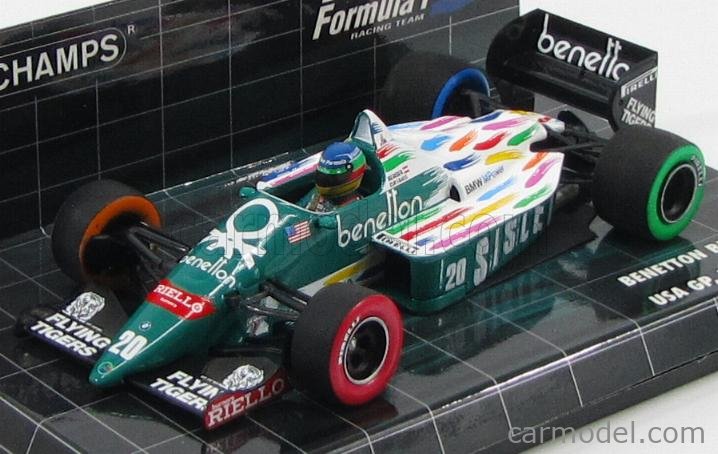 1/18 ミニチャンプス ベネトン BMW B186 1986 G.ベルガー MINICHAMPS