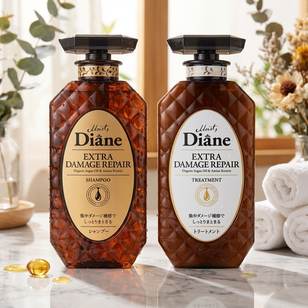 Diane Extra Damage Repair Shampoo & Treatment Set 450ml Each – Buy