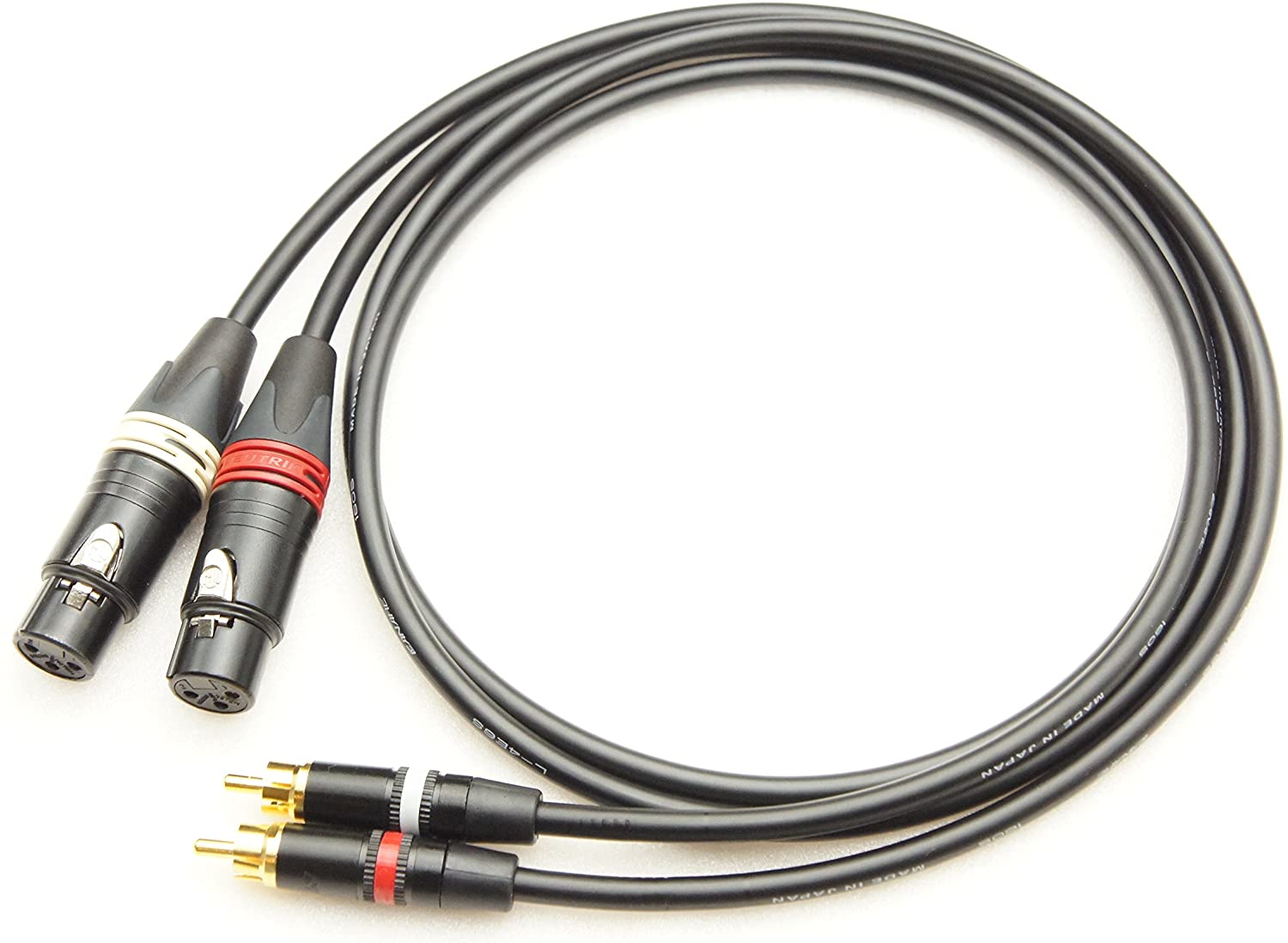 CANARE カナレ L-4E6S XLR(メス)-RCA 2本セット 変換ケーブル