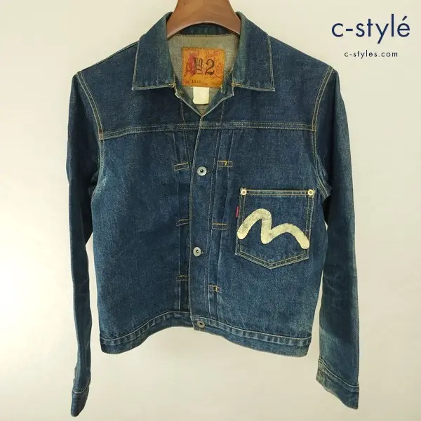EVISU エヴィス デニムジャケット 38 インディゴ No.2 1213 ボタンの