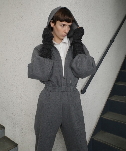 セール】HOODED SWEAT ALL IN ONE（つなぎ/オールインワン）｜CLANE