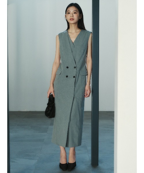 レイヤードジレワンピース（ワンピース）｜anuans（アニュアンス）の