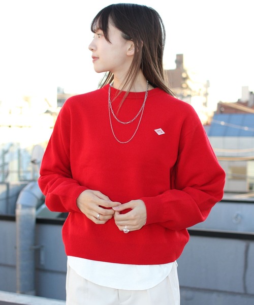 DANTON/ダントン ラムズウール クルーネックプルオーバー ロング