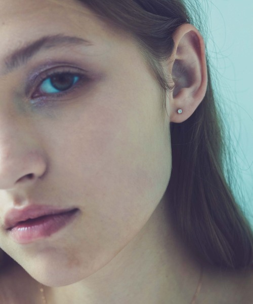 K18 ダイヤモンド 0.1ct ピアス「ブライト」（ピアス（両耳用））｜ete