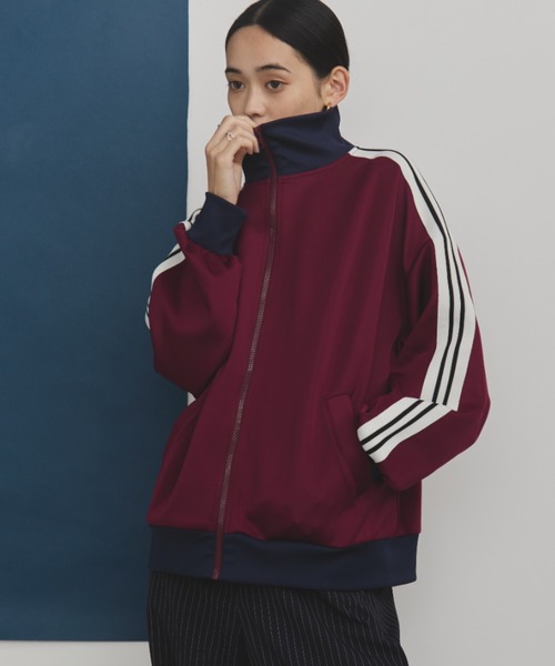オーバーサイズダブルライントラックジャケット/セットアップ着用可能
