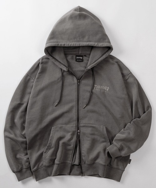 90´s後期 THRASHER ダイヤロゴ パーカー グレー Sサイズ 90´s後期