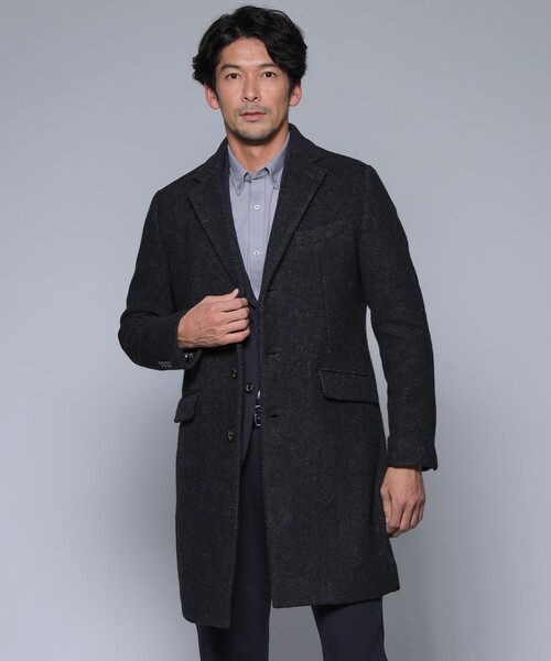 EPOCA UOMO（エポカウォモ）の「圧縮ツイードチェスターコート