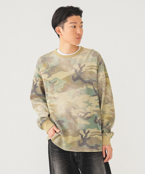 BEAMS（ビームス）の「プリント サーマル クルーネック Tシャツ（T